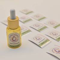 Étiquettes adhésives personnalisées pour emballages, autocollants écologiques, étiquettes cosmétiques en vinyle imperméables avec impression argentée à chaud pour soins de la peau