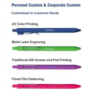 Nouveaux stylos en plastique 2025, vente en gros, stylos à bille personnalisés avec impression de logo d'entreprise, encre gel 0,5 mm, pour cadeau - Product Image 2