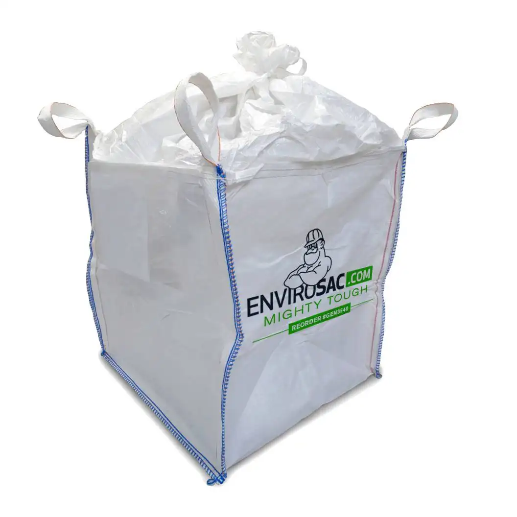 कंक्रीट वार्शआउट Fibc बैग जंबो Polypropylene पीपी बुना बड़ा कंक्रीट बैग बैग
