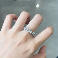 Bague de fiançailles tendance Star Diamond Halo Finger Star Stream en or blanc 18 carats avec diamant de laboratoire pour femme, bijoux fins