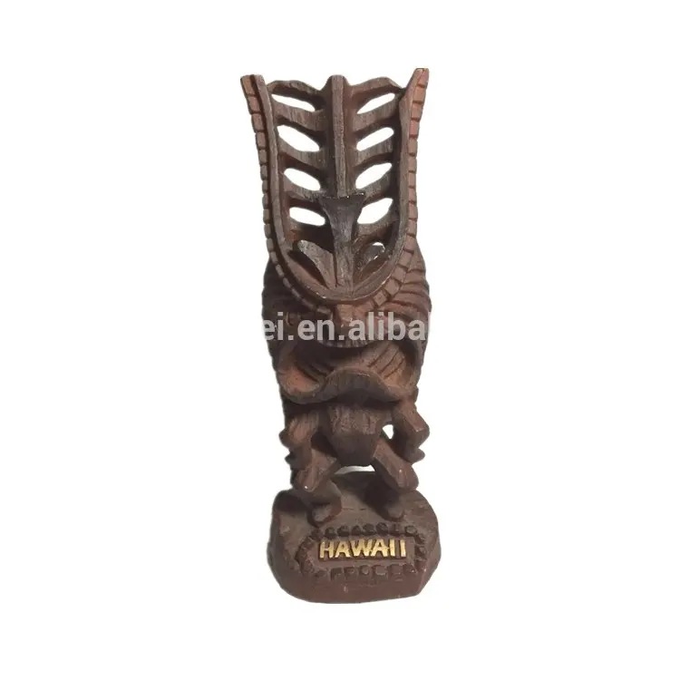 Longa vida tiki deus antigo estátua havaiana da ilha kc havaiano estátua de resina