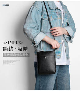Andong Shoulder Sling Bag for Women Girls Genuine Cow Leather New Ladies Casual <b>Small</b> Bags Fashion <b>Purse</b> Phone Pocket - Product Image 4