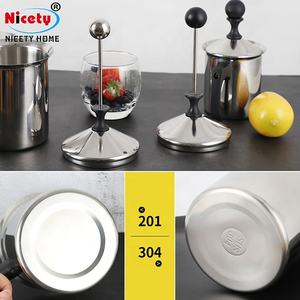 Fabricant de la meilleure qualité 800 ml <span class=keywords><strong>à</strong></span> simple paroi en acier inoxydable de style italien Bouilloire manuelle écologique <span class=keywords><strong>à</strong></span> café personnalisée - Product Image 3