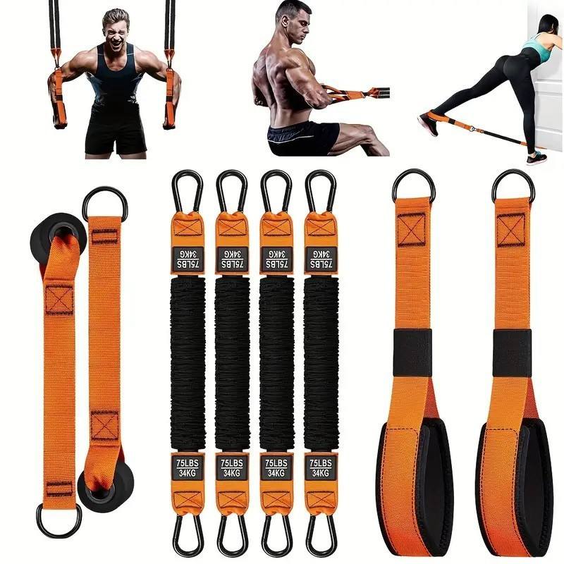 Multi-functional new orange arm strength training (4 ropes)