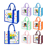 Sac fourre-tout en toile de haute qualité, motif dessin animé, avec poignée renforcée, design fonctionnel et écologique pour les voyages et le shopping