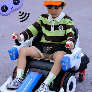 Children's Mech chariot 12V kids drift car ride on car go kart four-wheel 2.4G remote control Outdoor Bumper Car