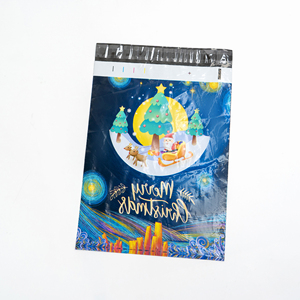 Christmas Festival Full Printing Pants Clothing Biodegradable Custom Printed Poly Mailer Shipping Packaging Mail Bags - Product Image 5