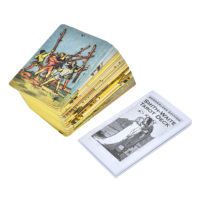 Jeu de cartes de tarot Oracle personnalisé avec impression d'usine, dorure à chaud, bords dorés de haute qualité et boîte magnétique
