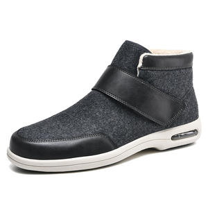 Chaussures souples pour personnes âgées avec semelle intérieure soulageant la pression et semelle extérieure en caoutchouc antidérapante, chaussures décontractées pour hommes, chaussures de marche - Product Image 2