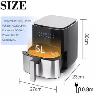 <span class=keywords><strong>Friggitrice</strong></span> <span class=keywords><strong>ad</strong></span> <span class=keywords><strong>Aria</strong></span> Sonifer SF-1014, Elettrica, <span class=keywords><strong>5</strong></span> <span class=keywords><strong>Litri</strong></span>, 1450W, Rivestimento Antiaderente, Senza Olio, Display LED, Digitale Intelligente, Vendita all'Ingrosso - Product Image 5