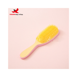Mixed Procurement Low Price Bristle Detangling Plastic <b>Brush</b> for Curly Hair Plastic Hair <b>Detangler</b> <b>Brush</b> Dry Wet Comb - Product Image 5