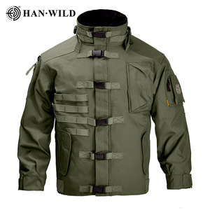 HAN WILD Outdoor Tacticoy Chaqueta de invierno Resiste el frío Camuflaje Cálido Abrigo impermeable Chaqueta táctica para hombres - Product Image 3