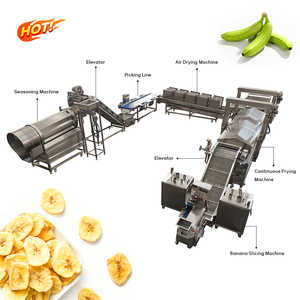 Ligne de production semi-automatique de chips de banane, de qualité alimentaire, avec pelage de banane, en acier inoxydable 304, haut rendement - Product Image 5