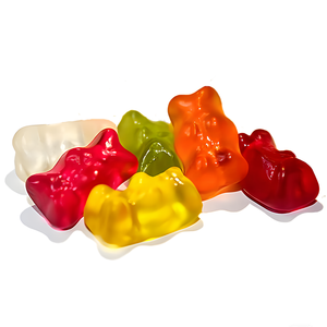 Vente en gros Collations sucrées multicolores personnalisées avec gelée d'ours Bonbons aux fraises aromatisés aux fruits - Product Image 1