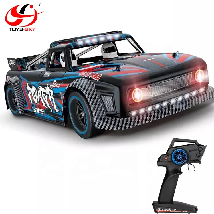 WLtoys 104072 RC araba Racer 1/10 elektrikli dört tekerlekten çekişli düz spor fırçasız 60km/saat yüksek hızlı otomobil araç kapalı-Road araba