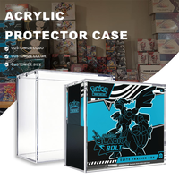 Boîte de rangement en acrylique résistante aux chocs pour Pokémon Elite Trainer Box ETB Booster Box, protection pour jeux de cartes