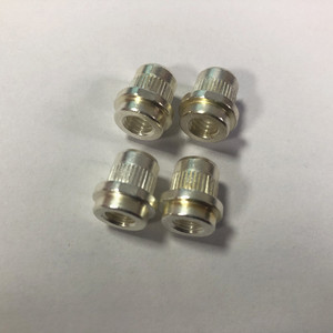 Electroplated Silver Hollow Nuts M30 Aluminum Machined Non Standard Rivet Nuts For Conduits Fittings - Product Image 3