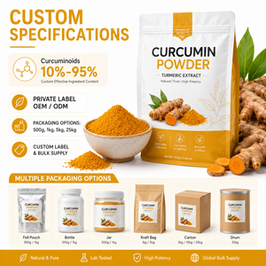 Extrait naturel de racine de <span class=keywords><strong>curcuma</strong></span> LongBio, <span class=keywords><strong>poudre</strong></span> de curcumine 95% HPLC, qualité alimentaire, curcuminoïdes en vrac pour compléments alimentaires et aliments fonctionnels - Product Image 4