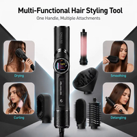 Styler 6-en-1 ionique avec brosse sèche-cheveux à 110 000 tr/min, multi-styler haute vitesse pour un séchage rapide, ensemble d'outils de coiffage