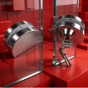 Stainless Steel Single Double Opening Mortise Door Lock for Frameless Glass Doors-Convenient <b>Household</b> Use - Product Image 4