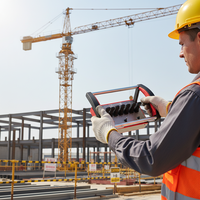 Control Remoto Inalámbrico Automático para Grúas Industriales, IP68, 7 Palancas de Control Proporcional, Control Remoto para Grúas Retrofit