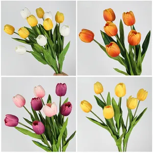 Tulipán Artificial de PU de 19.7 Pulgadas (Tulipán en Forma de Huevo) - Flor Artificial Suave al Tacto para Ramos de <span class=keywords><strong>Boda</strong></span> y Decoración, Venta al por Mayor por el Fabricante - Product Image 6