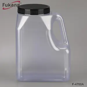 4700ml 5L PVC Jar For Powder Packaging Container Food Spice Water Storage
