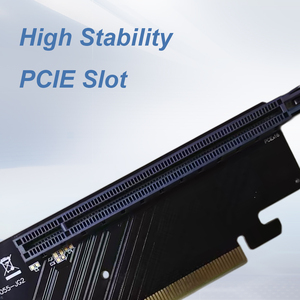 การ์ดเชื่อมต่อเมนบอร์ดความเร็วสูงการ์ดคอมพิวเตอร์/เซิร์ฟเวอร์ PCIe <span class=keywords><strong>Riser</strong></span> 16X U2 PCI Express 4.0 90องศา - Product Image 3