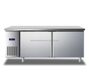 ตู้เย็นแบบมีประตูคู่สำหรับงานมืออาชีพ โต๊ะเย็นสำหรับกาแฟ โต๊ะแช่เย็นสำหรับพิซซ่า ตู้เย็นแบบดิจิตอลพร้อมหน้าจอแสดงผล - Product Image 1