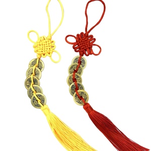 Ciondolo con Monete dei Cinque Imperatori, Pendente con Monete Antiche, Ornamento da Appendere per Casa, Porta, Finestra, Auto, Negozio, Regalo Aziendale - Product Image 3