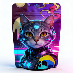 ถุงซิปล็อคแบบตั้งได้พิมพ์ลายตามสั่ง ปริมาณขั้นต่ำน้อย ป้องกันกลิ่น ผลิตจากอลูมิเนียมฟอยล์และพลาสติก PE (3.5 กรัม/7 กรัม/14 กรัม) - Product Image 2