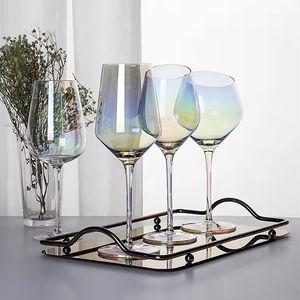 Jinbaijia Verre à vin rouge de <span class=keywords><strong>Bordeaux</strong></span> incassable personnalisé Forme de bouche oblique Cristal sans plomb soufflé à la main 101-200ml pour flûtes - Product Image 1