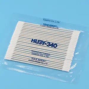 Industrial Cotton Swab HUBY BB012 Industry Double Round Head Paper Stick Cotton Swab