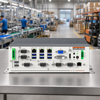 Ordinateur industriel encastré mural ou sur rail DIN, PC tout-en-un sans ventilateur, processeur Core I7/i5/i3