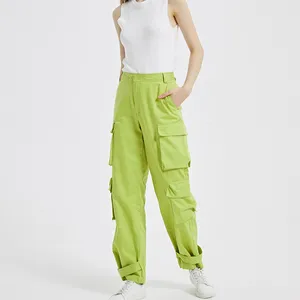 नई शैली आकस्मिक ढीला नरम कपड़े थोक उच्च गुणवत्ता निर्माता कस्टम महिला कार्गो पैंट