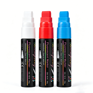 Pennarello a Gesso Liquido Cancellabile con Punta Piatta Jumbo 15MM, 12 <span class=keywords><strong>Colori</strong></span>, <span class=keywords><strong>per</strong></span> Adulti, Fai-da-Te, Lavagna, Decorazioni Eventi, Segnaletica - Product Image 3