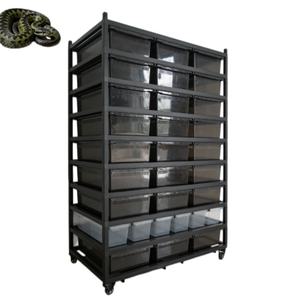 Système de rack chauffant pour reptiles de grande taille, boîtes d'élevage pour serpents, Python ball, Géco, avec support et étagère - Product Image 5