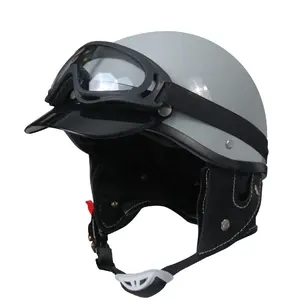 Classic Hot Sale Retro Off-road Helmet Open Face Motorcycle Helmet With Ski Glasses