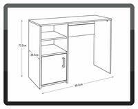 Bureau d'ordinateur en bois au design moderne simple pour étudiants, bureau