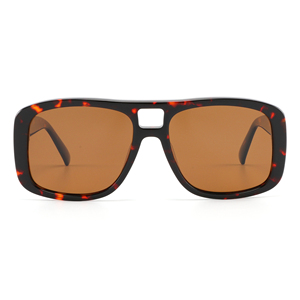 High Quality Vintage Trendy Fashionable Premium Light Weight UV400 Polarized <b>Sunglasses</b> <b>Square</b> Acetate <b>Frame</b> White Clear Green - Product Image 6