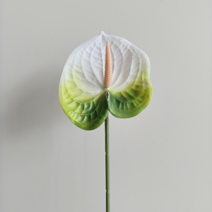 Fleur d'Anthurium Artificielle de Haute Qualité, Aspect Réel, Vente en Gros, pour Arrangements Floraux de Mariage et Décoration Intérieure - Product Image 2