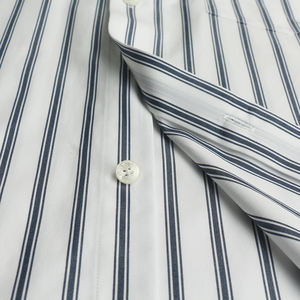 Personnalisable 100% Coton Respirant 80S Popeline <span class=keywords><strong>Chemise</strong></span> Formelle à Manches Courtes pour Hommes avec Rayures Tissées Classiques pour le Printemps - Product Image 3