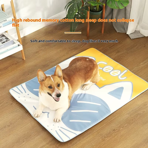 Ouspie แผ่นปูเตียงสุนัขเย็นด้วยตนเองผ้าทำน้ำแข็งทำจากผ้าสี่เหลี่ยมทนทานทนทาน - Product Image 4