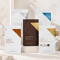 Sachets personnalisés Cailyn avec logo imprimé, en PE, thermoscellables, finition mate, pour masques faciaux, emballage de feuilles de masques, taille et couleur personnalisées