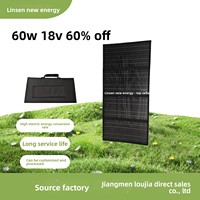 Approvisionnement direct usine : Chargeur solaire pliable monocristallin léger 60W 18V 4A, étanche, pour sac de camping, certifié RoHS 1
