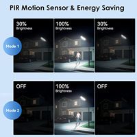 ALECTER Lampe Solaire Extérieure Haute Luminosité 6000K IP65 Étanche LED Murale Télécommandée Silicium Monocristallin 12-16