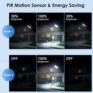 ALECTER High Bright Solar Street <b>Light</b> 6500K IP65 Outdoor Waterproof LED Wall Lamp with <b>Remote</b> <b>Control</b> for Garden Yard Parking - Product Image 4