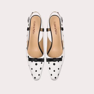 Ingrosso <span class=keywords><strong>scarpe</strong></span> romantiche con motivo a pois sandali femminili con tacco grosso sandali con punta quadrata <span class=keywords><strong>eleganti</strong></span> alla moda a punta da <span class=keywords><strong>donna</strong></span> - Product Image 2