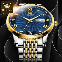 Montre-bracelet intelligente mécanique automatique en acier inoxydable de luxe de marque or avec logo personnalisé sport OEM 6630 OEM bon marché