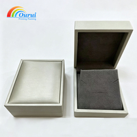 Coffret à bijoux de luxe en cuir PU, boîte d'emballage pour bagues, boucles d'oreilles, colliers et bracelets de différentes tailles, logo personnalisé, vente en gros